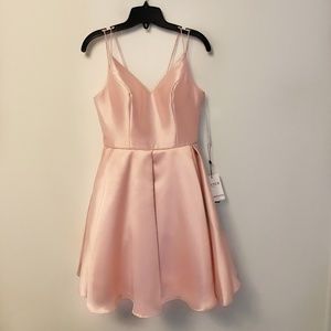 Blush pink prom dress